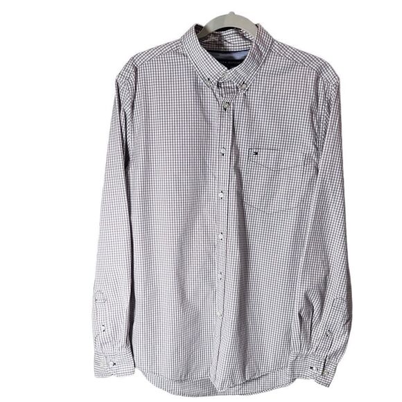 Tommy Hilfiger button down long sleeve shirt size large - Picture 1 of 15